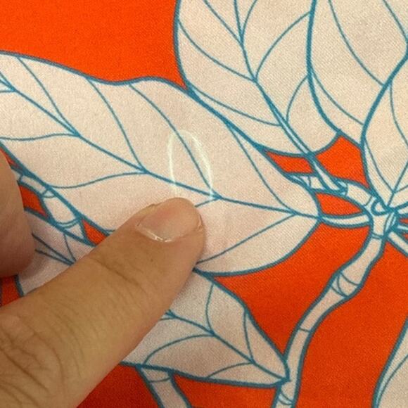 Franks Men's Size Small Swim Trunks Shorts Bathing Suit Orange Floral Tropical - Picture 3 of 9